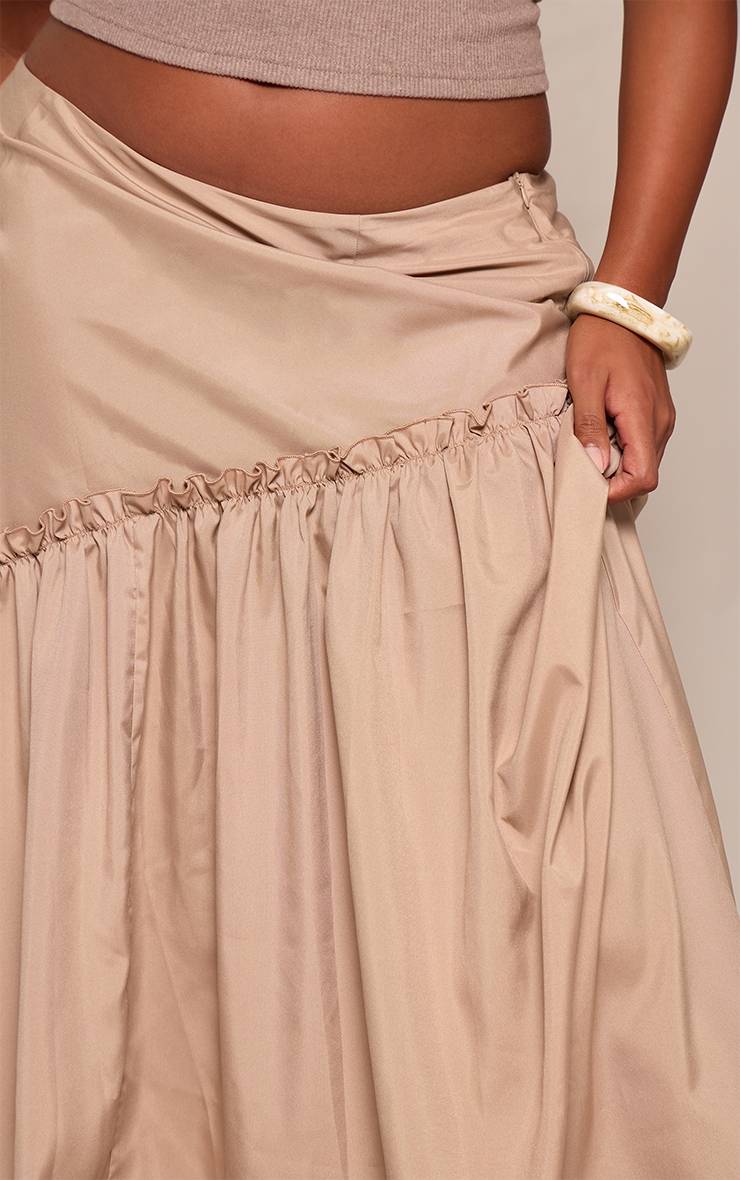 Avoine Jupe Maxi Grande Taille À Ourlet Asymétrique