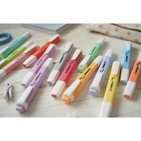 Textmarker - STABILO swing cool Pastel - 8er Pack - mit 8 verschiedenen Farben