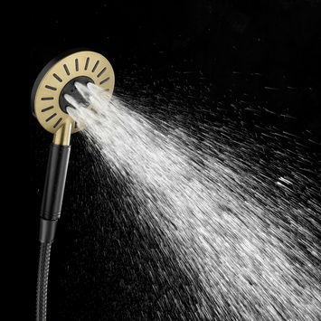 Tiger douchekop Splash Akcent handdouche waterbesparend 3 standen ø 12 cm zwart