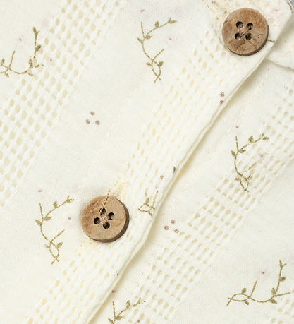 Lil' Atelier Kleid - NbfJinna - Kokosmilch m. Blumen