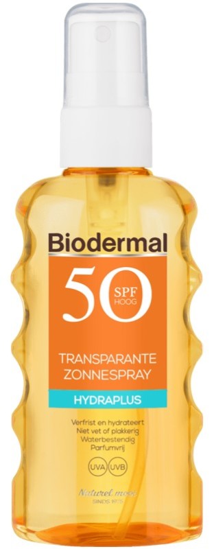 Biodermal Hydraplus Transparante Zonnespray SPF50 175ml