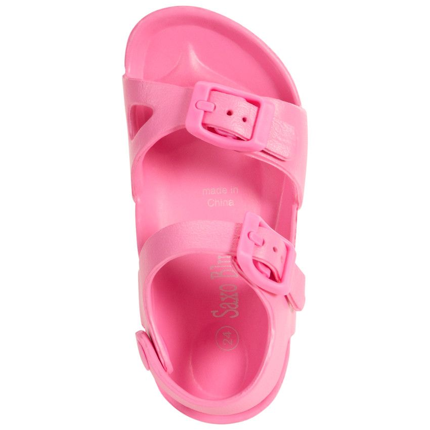 Sandales de plage à boucles pour fille - Fuchsia