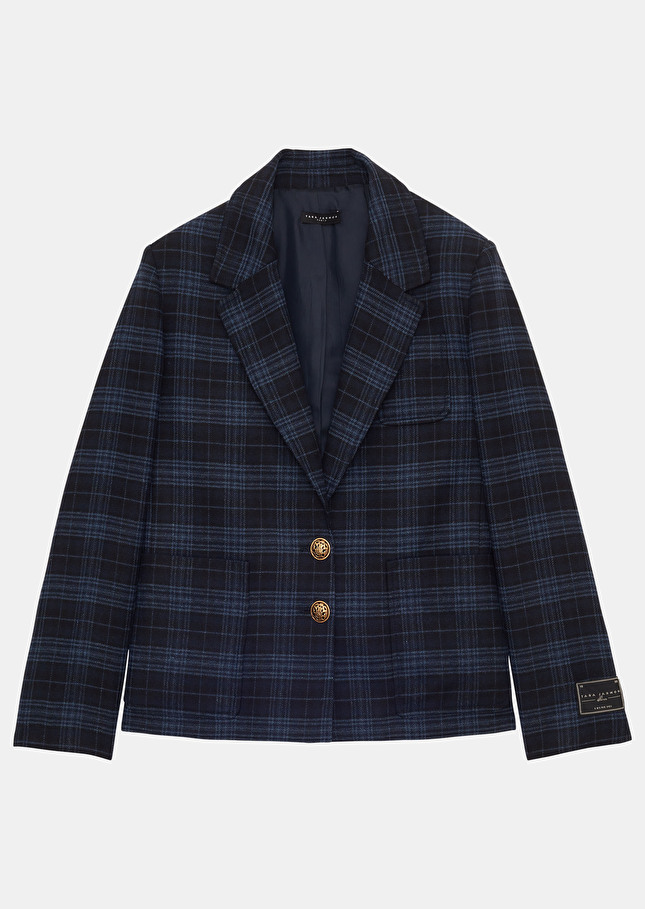 Veste Valybleu nuit en tartan