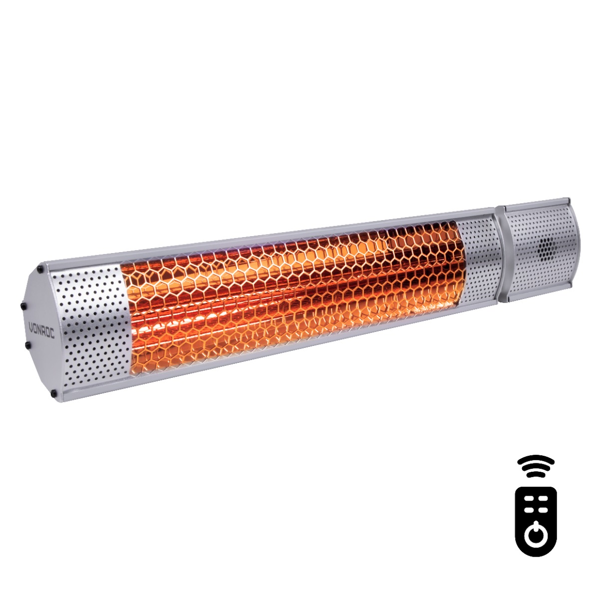 VONROC Marsili 2000 watt heater met afstandsbediening