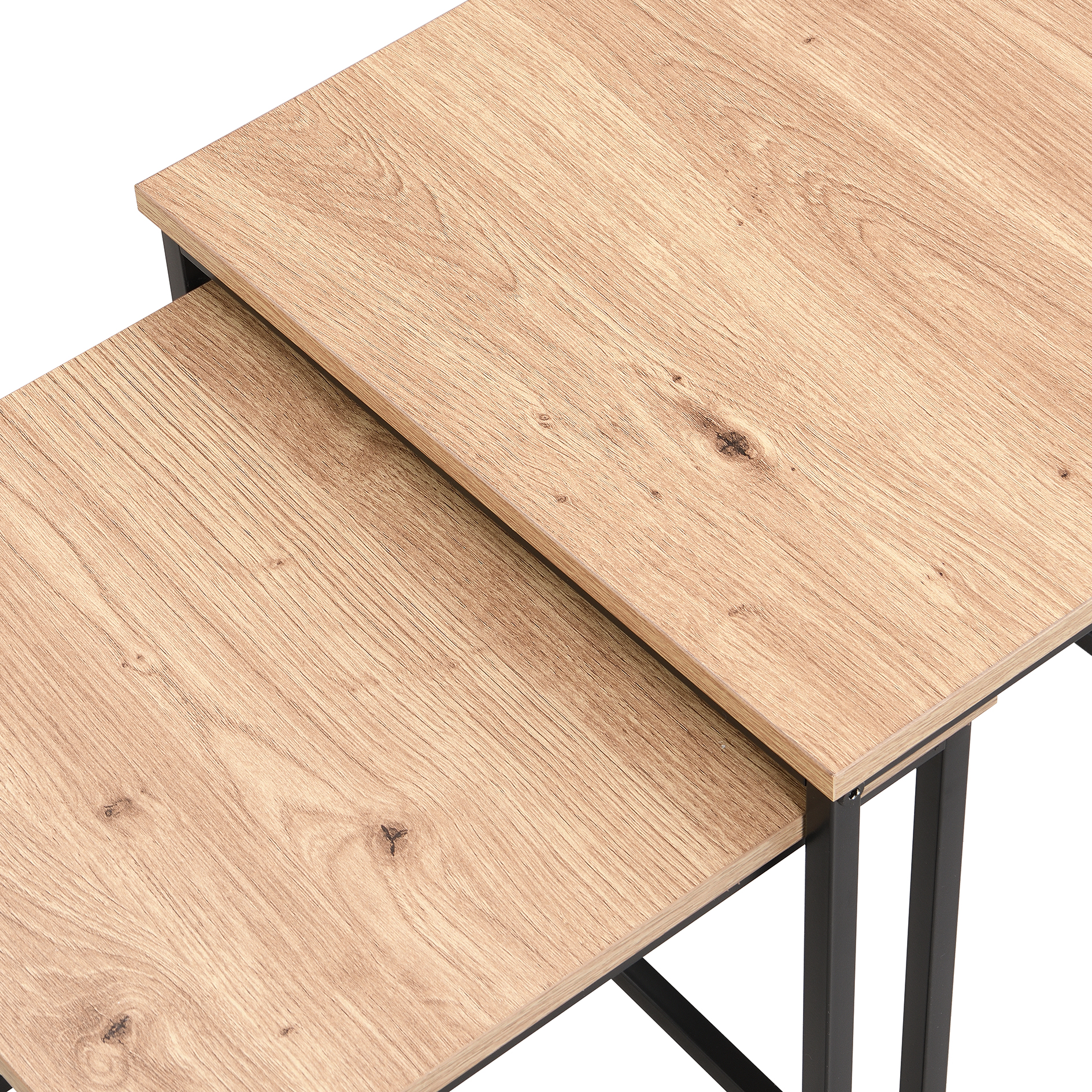 2er-Set Couchtisch - Artisan Eiche - 38 cm