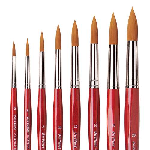 da Vinci COSMOTOP-SPIN, Aquarellpinsel Serie 5580, rund Synthetikpinsel