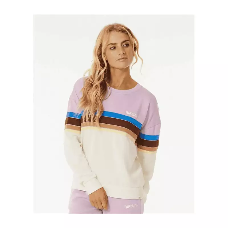 Sweat femme RIPCURL Surf Revival Crew Lilac