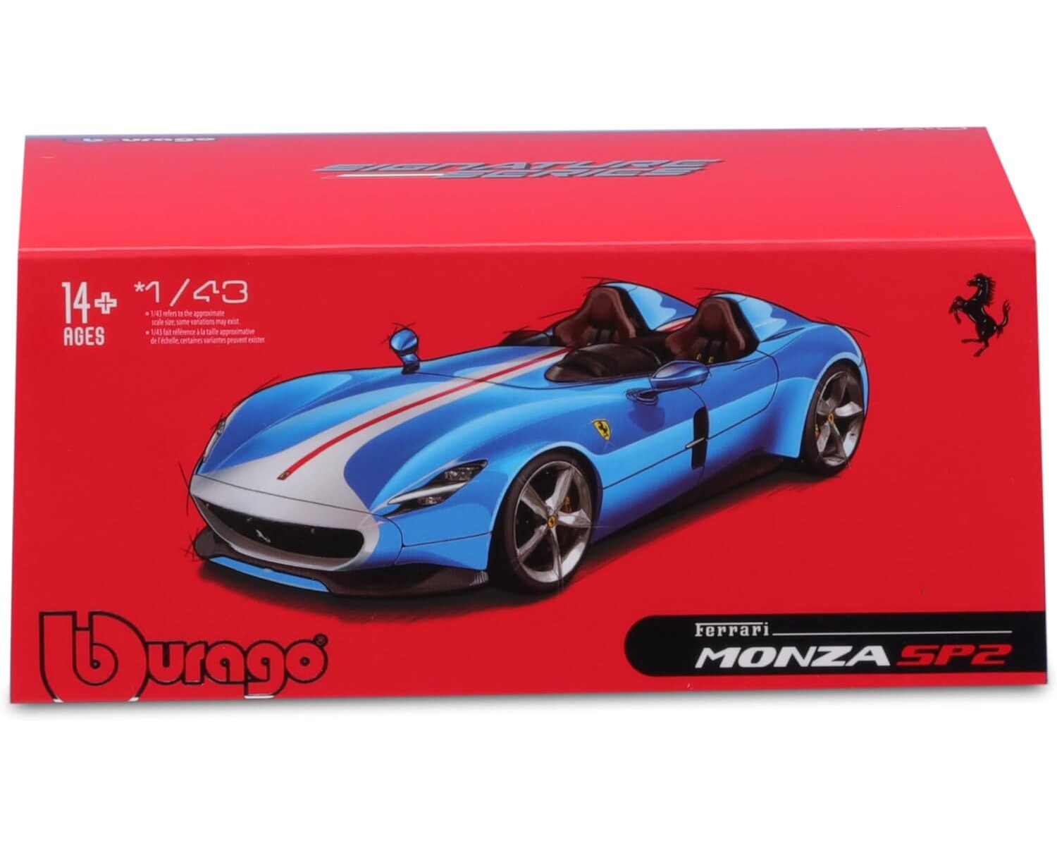 Bburago 18-36913 - Modellauto - Ferrari Monza SP2 (blau, Maßstab 1:43) Modell Auto