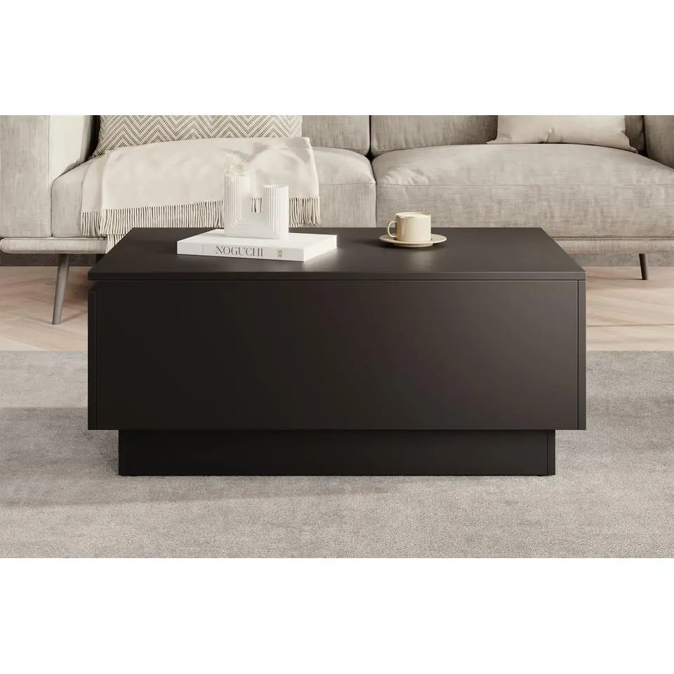 Meubella - Salontafel Micha - Zwart - 90 cm