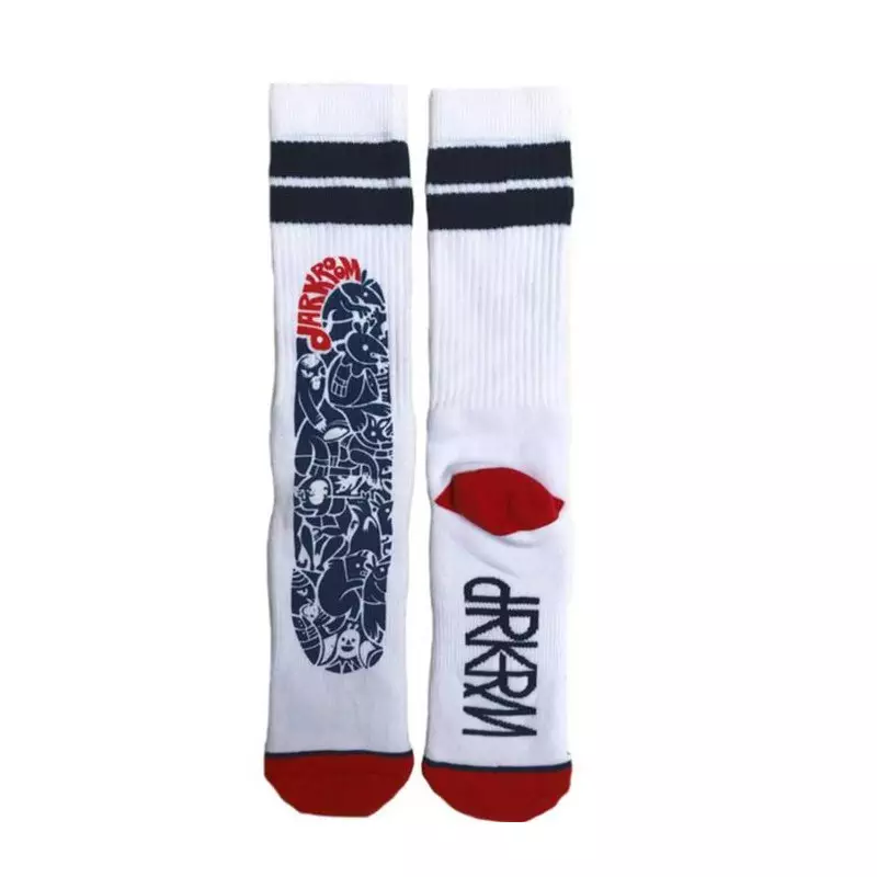 Chaussettes skate DARKROOM Angel Dust Blanc