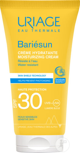 Uriage Bariésun Crème Hydratante IP30 Visage Peaux Sensibles Tube 50ml