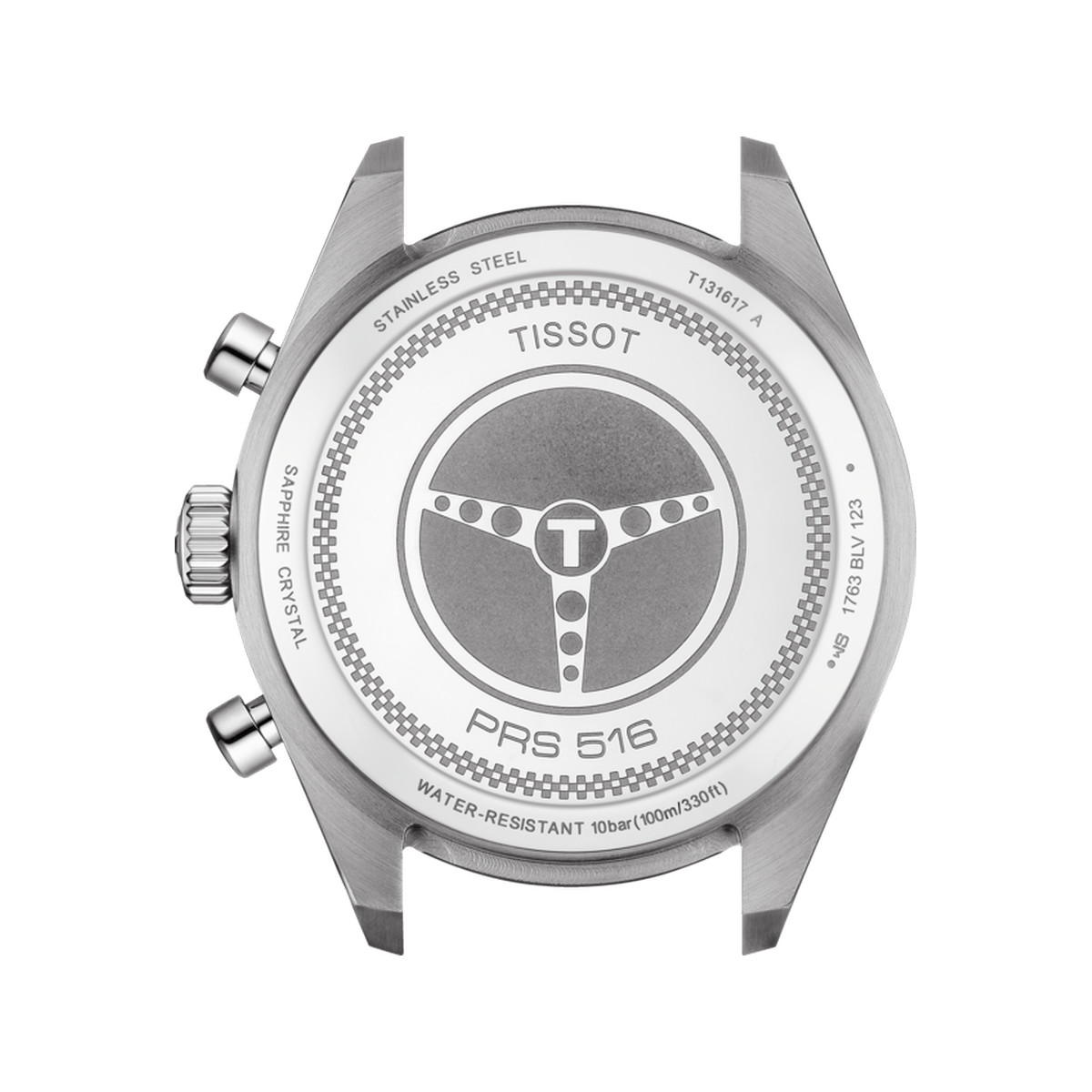 Montre Tissot homme chronographe acier cbracelet cuir brun