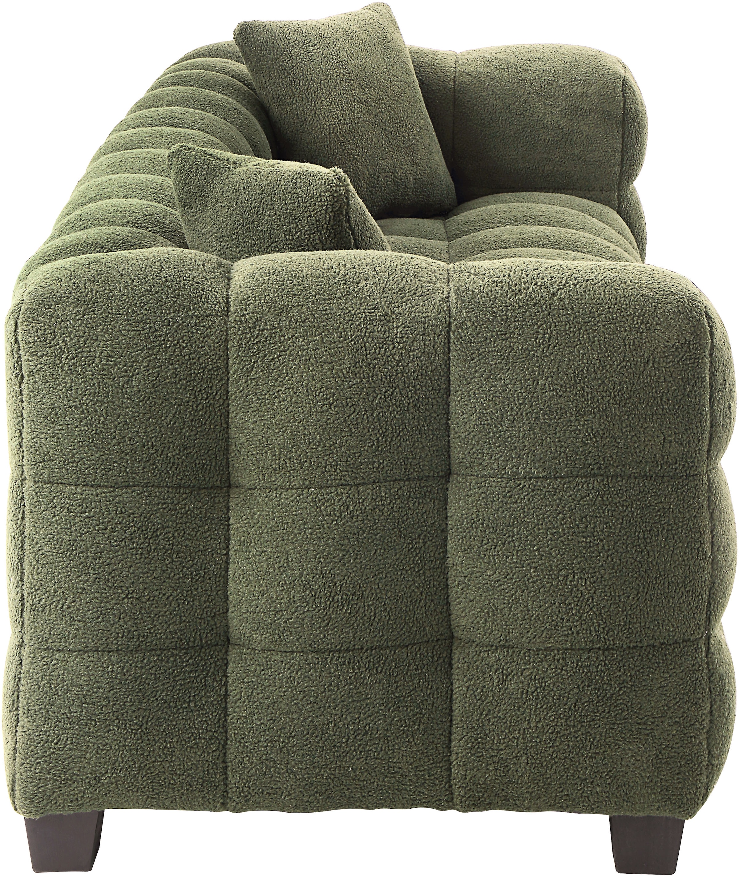 ATLANTIC home collection 3-Sitzer »Stella« inkl. 2 Zierkissen und mit modernem Teddy Stoff