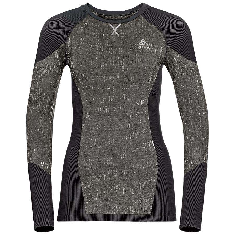 Odlo Blackcomb Crew Neck Ondershirt Lange Mouwen Zwart Dames