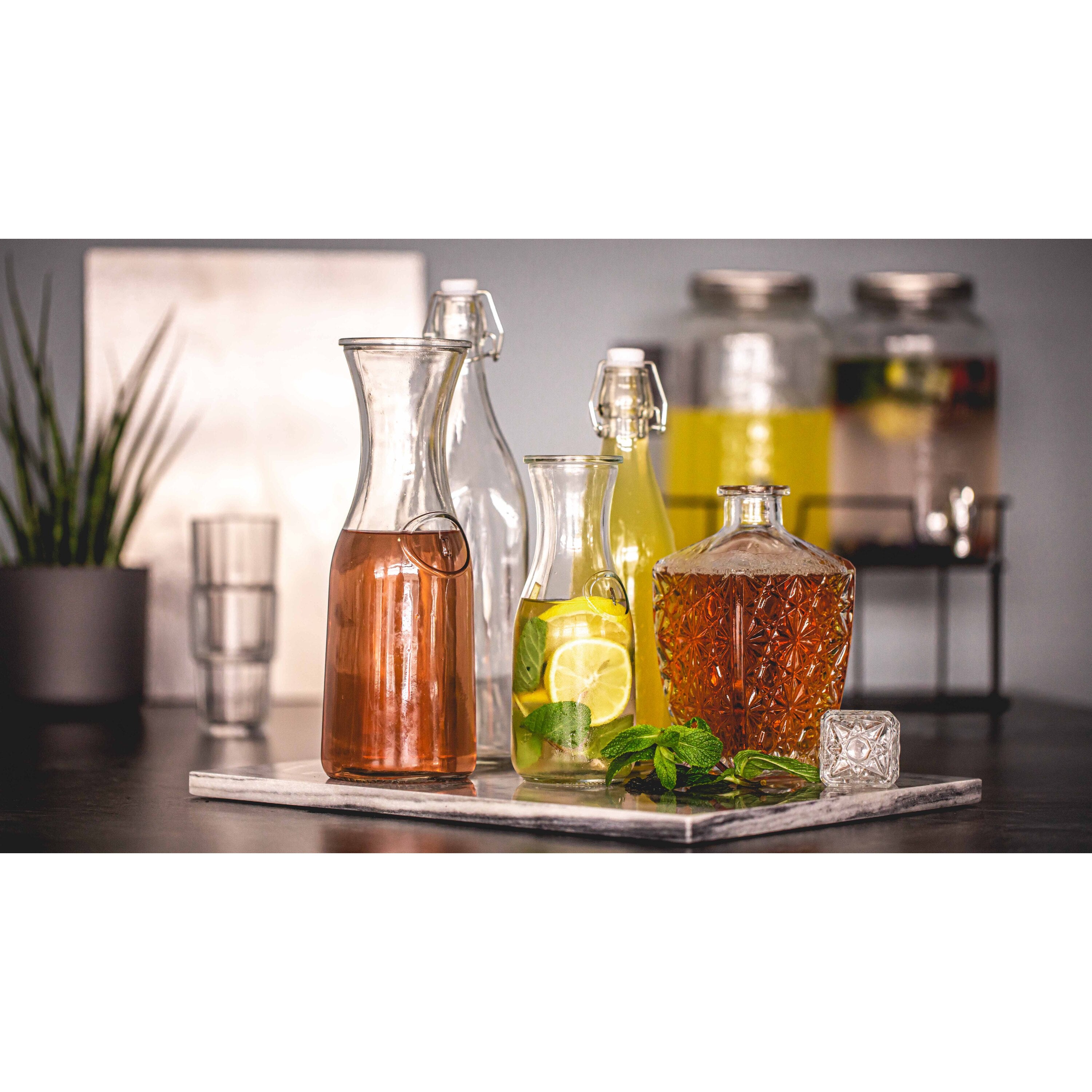 Cookinglife Beugelfles | Weckfles - Vierkant - 1 liter