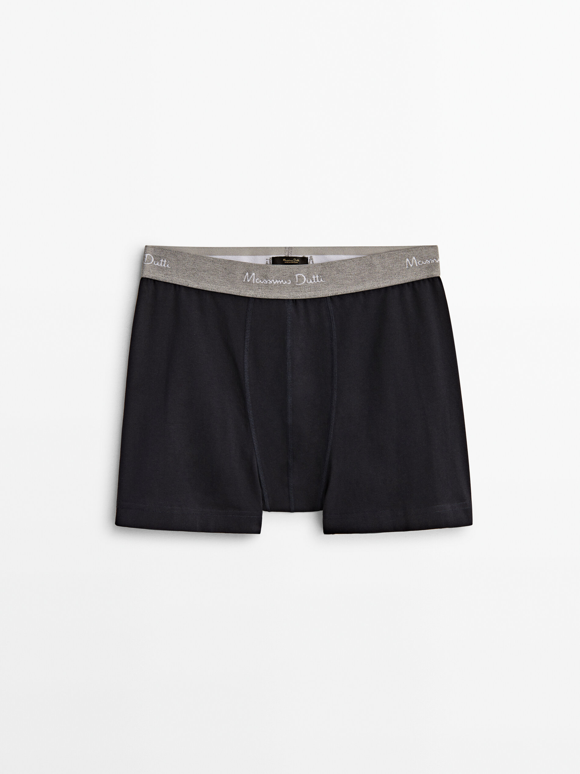 Cueca boxer cinza - AZUL ESCURO