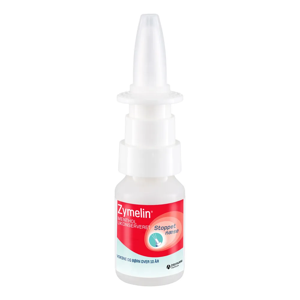 Zymelin Menthol Ukonserveret Næsespray 1 mg/ml. - 10 ml.