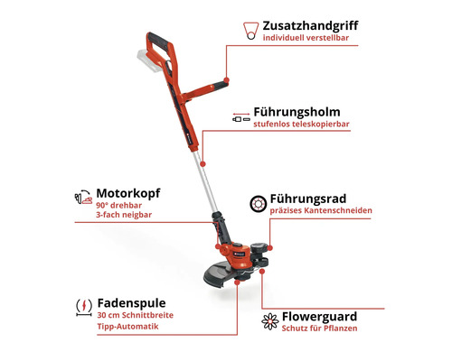 EINHELL Power X-Change GE-CT 18/30 Li accu grastrimmer (accu en lader niet inbegrepen)