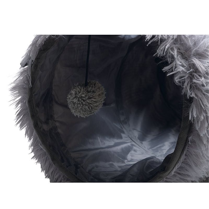 Beeztees Pluche Speeltunnel Nona Grijs Kitten | 20096