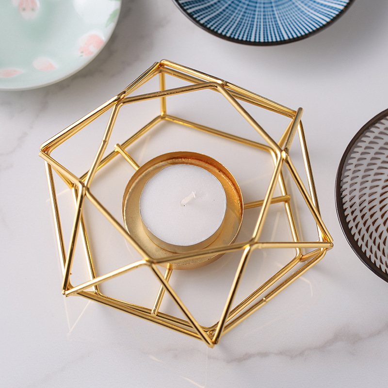 Keramik Aroma Duftlampe mit Edelstahl Teelicht Halterung - Gold / Weiss