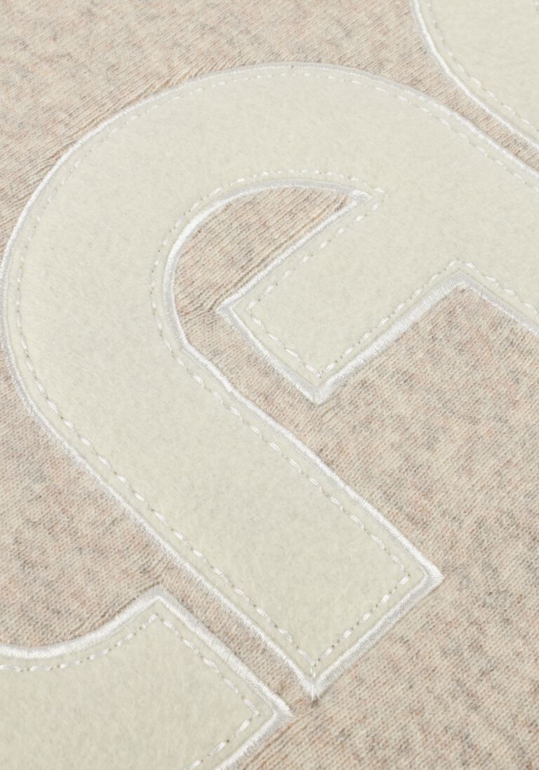 grijze olaf hussein sjaal retro applique scarf.1