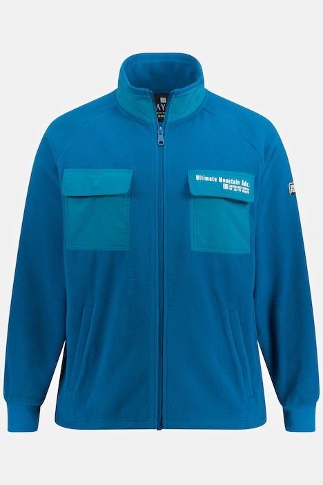 JAY-PI Fleecejacke, Outdoor, Stehkragen, Brusttaschen