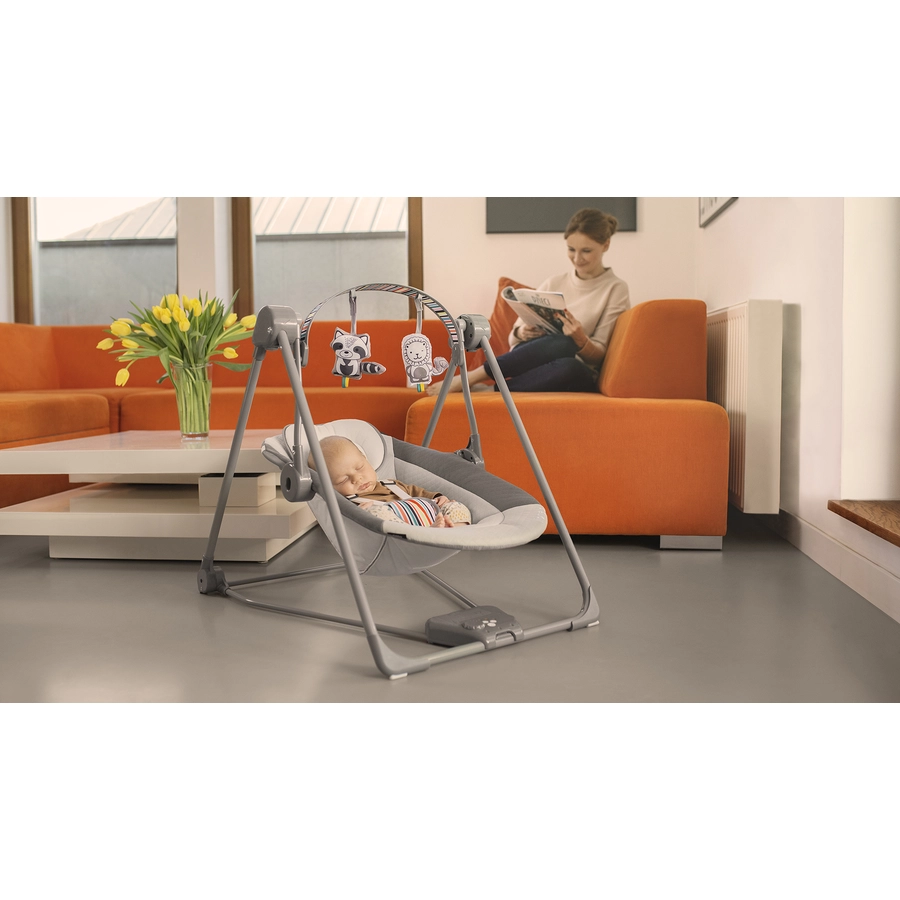 lionelo Babywippe Otto Cozy Grey