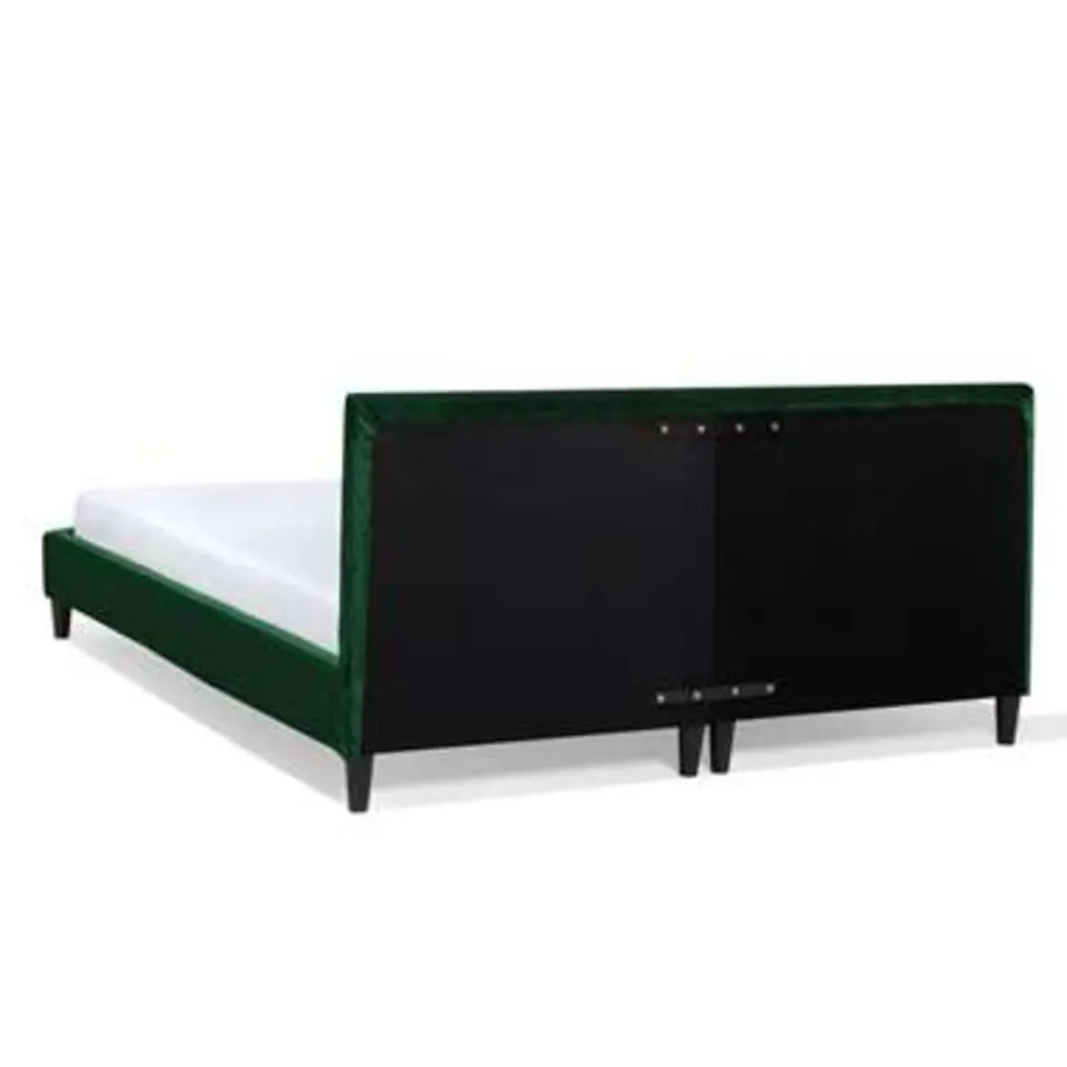 FITOU - Tweepersoonsbed - Groen - 180 x 200 cm - Fluweel