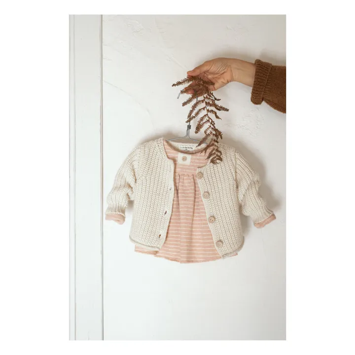 1+ in the family Robe Matière Recyclée Rayée Lili | Rose pâle