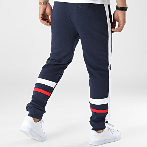 Pantalon Jogging A Bandes Sagone FAM0111 Bleu Marine