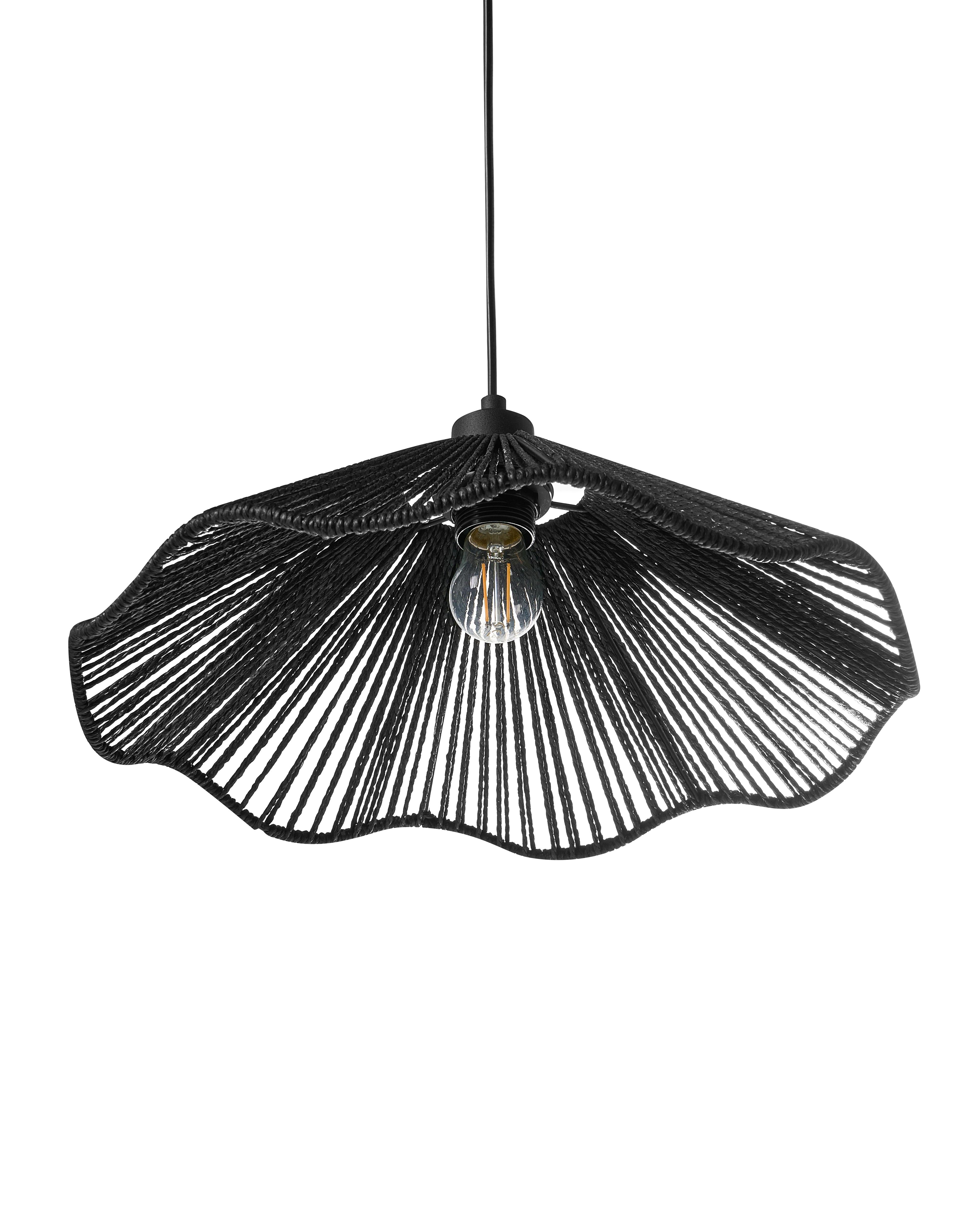 Hanglamp MIGORI Papier Zwart