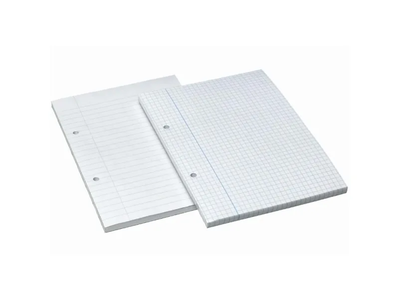 Blok A5 Bantex standard, linjeret, hullet - (5 stk.)