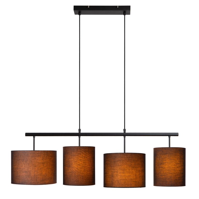 Lucide Maya cluster 4 hanglamp lineair zwart