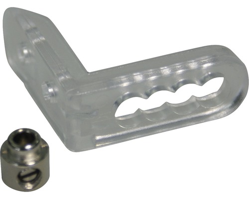 Kunststof klembeugels 16 & 25 mm transparant