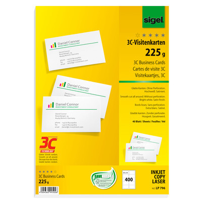 Sigel Visitenkarten, LP796, 85 x 55 mm