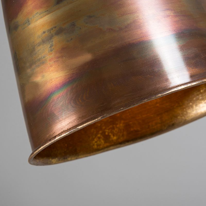 Vintage hanglamp koper met goud - Burn