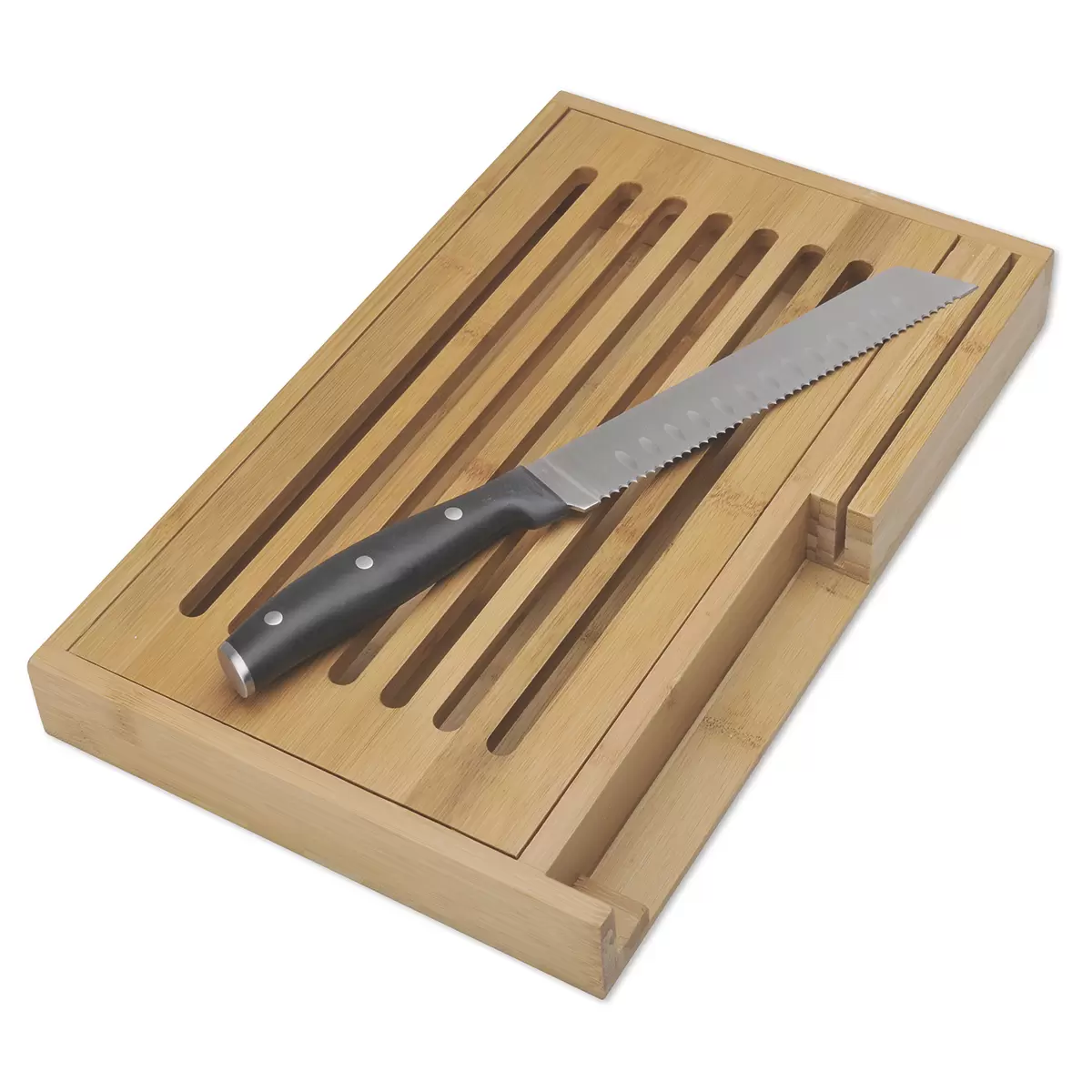 Brotbrett mit Messer Basic Chef Lunasol Braun
