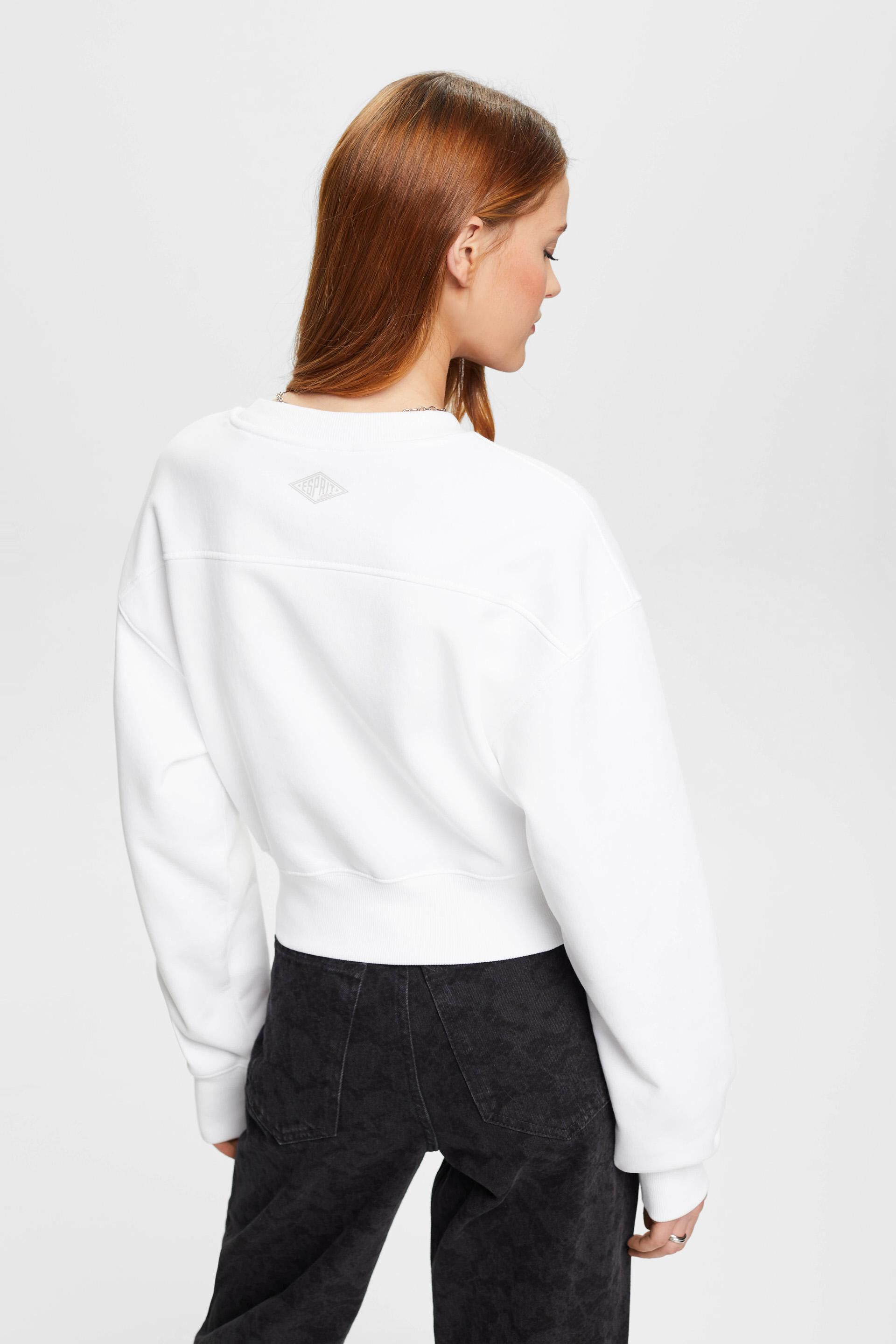 En matière recyclée le sweat-shirt court