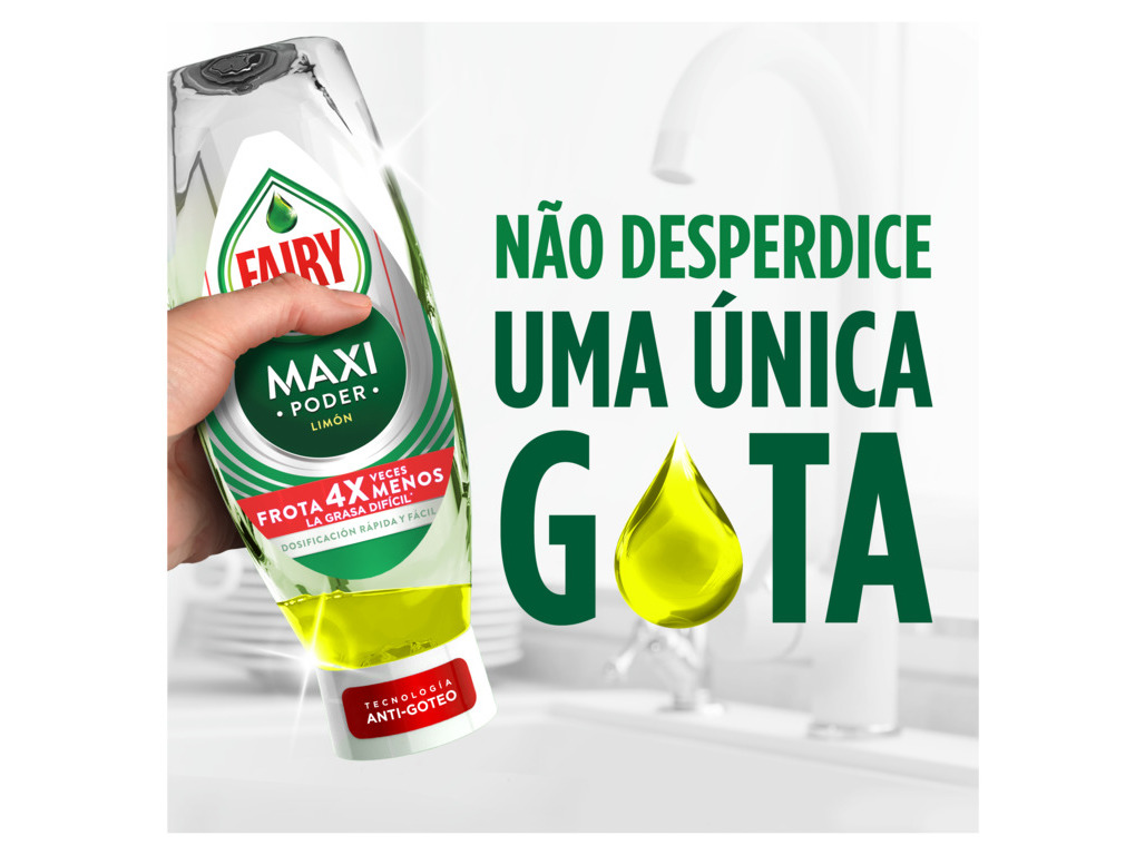 DETERGENTE MANUAL FAIRY MAXI PODER LIMÃO 2X450ML