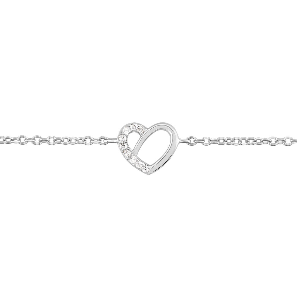 Bracelet Dorthea Argent Blanc Oxyde De Zirconium