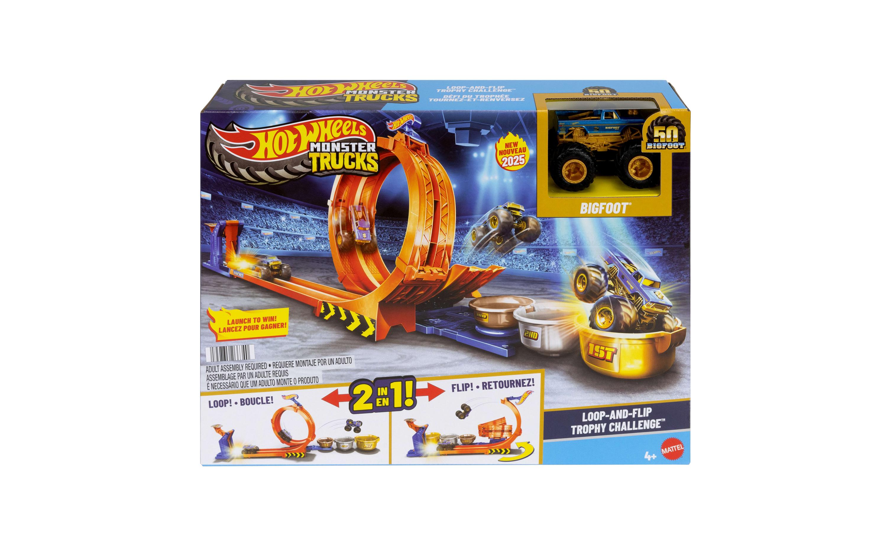 Monster Trucks Hot Wheels 2-in-1 LoopSpielzeugfahrzeug