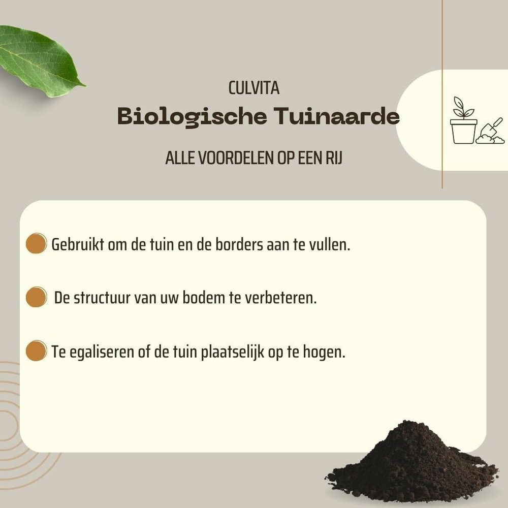 Terreau biologique pour jardin - 40l