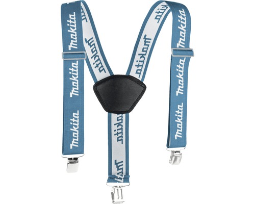 Bretels met clips Makita wit/blauw, 740-1300 mm