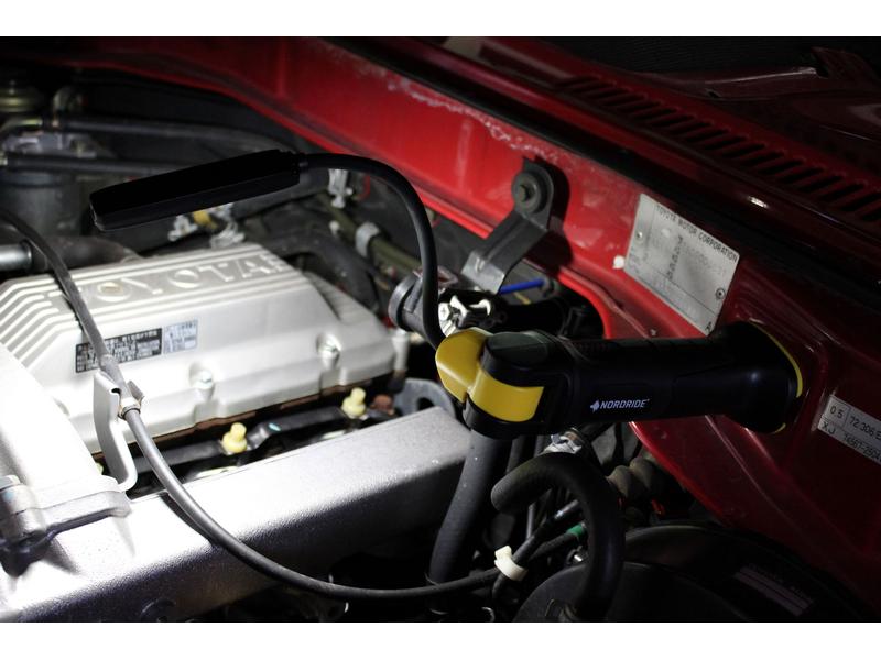 Nordride Handleuchte Twist Light 500 lm, IP65, mit Magnet u Akku Handlampe, Taschenlampe
