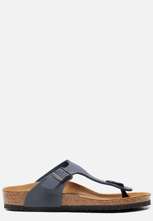 Birkenstock Gizeh Slippers blauw Imitatieleer