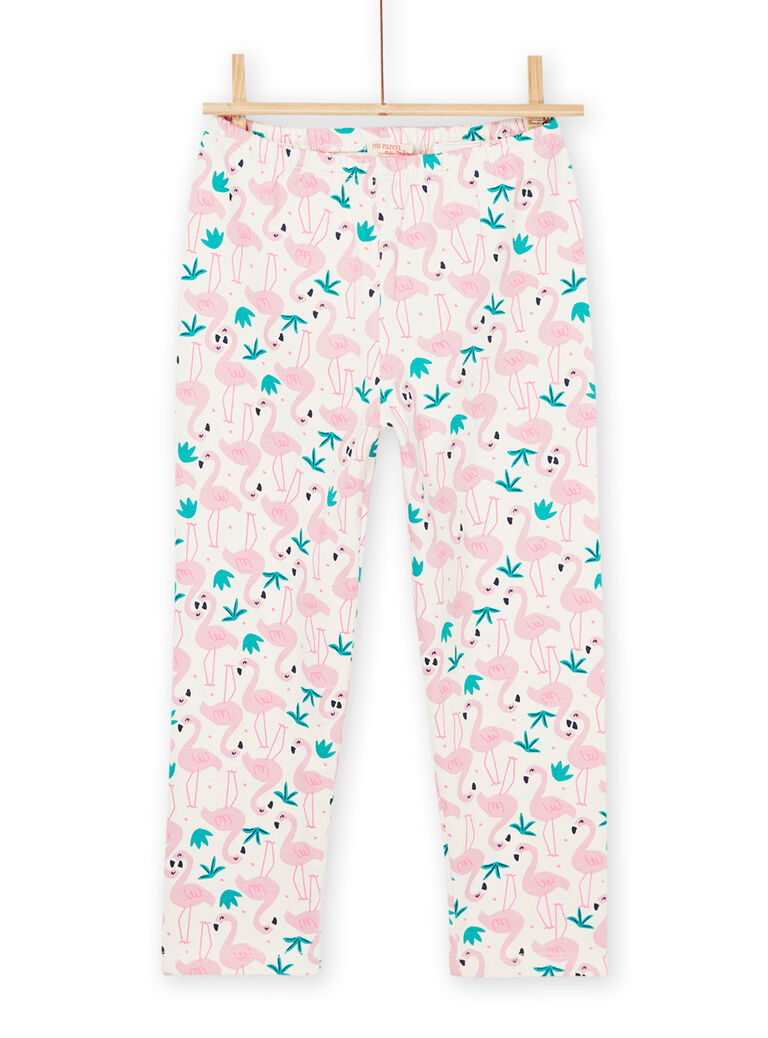 T-shirt et pantalon rose à imprimé et motif flamants roses