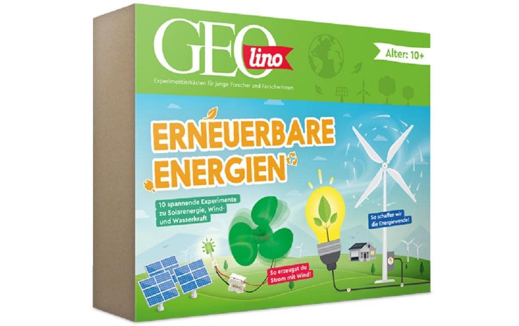 Franzis Experimentierkasten »GEOLINO Erneuerbare Energien - Deutsch«