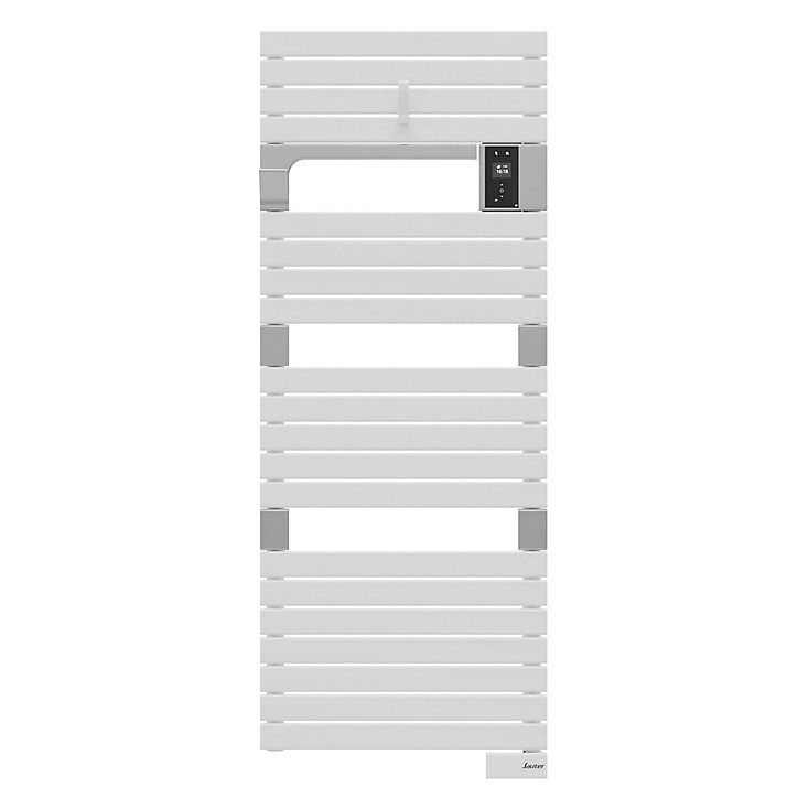 Sèche-serviettes électrique à inertie fluide Sauter Asama connectable blanc 750W