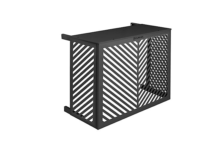 Cache-climatiseur Horizon anthracite texturé 102 x 78 cm