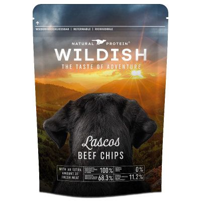 Wildish Dog Lascos Beef Chips Hundesnack 80g